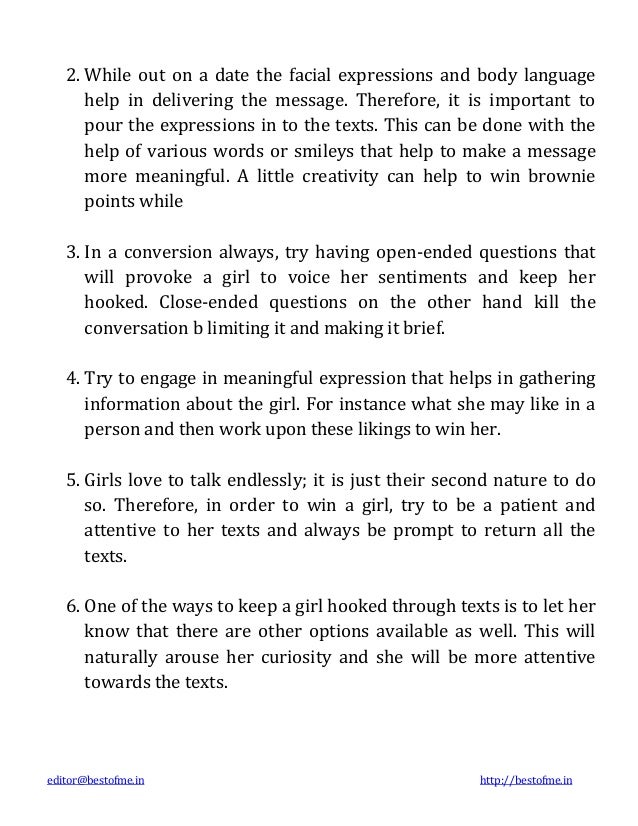 How to win a girl you love